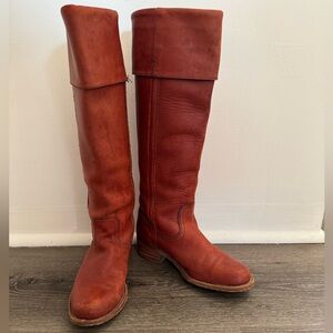 Vintage FRYE Campus Boots Brick 6 RARE